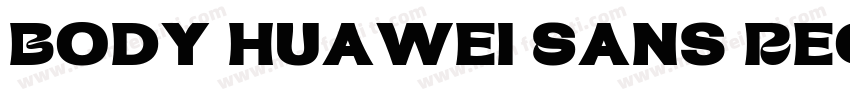 Body Huawei Sans Regular Font字体转换